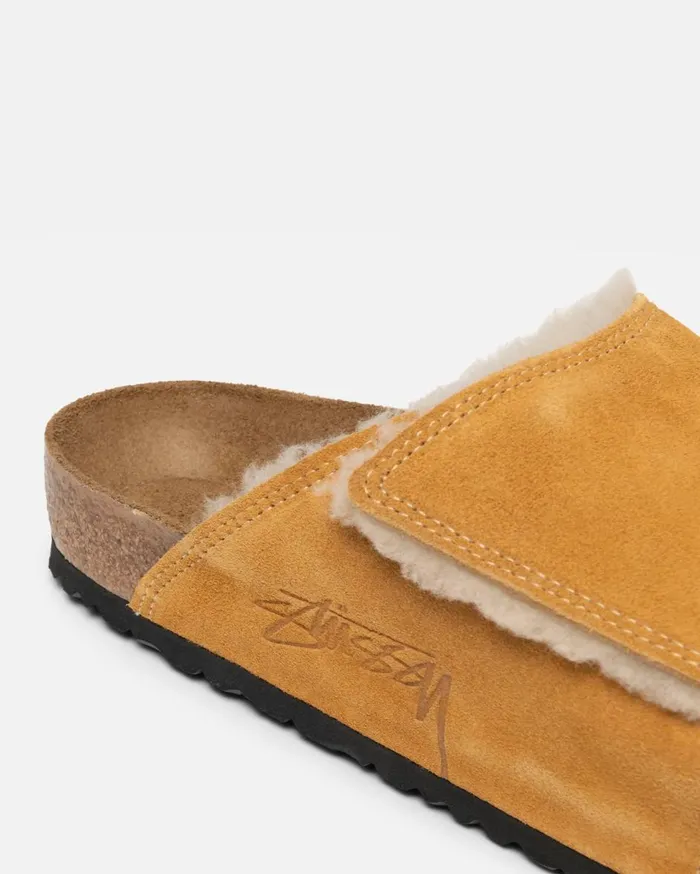 Accessories MenWomen Stussy STSSY U0026 BIRKENSTOCK SOLANA SHEARLING SLIDE Caramel Accessories MenWomen Stussy STSSY U0026 BIRKENSTOCK SOLANA SHEARLING SLIDE Caramel