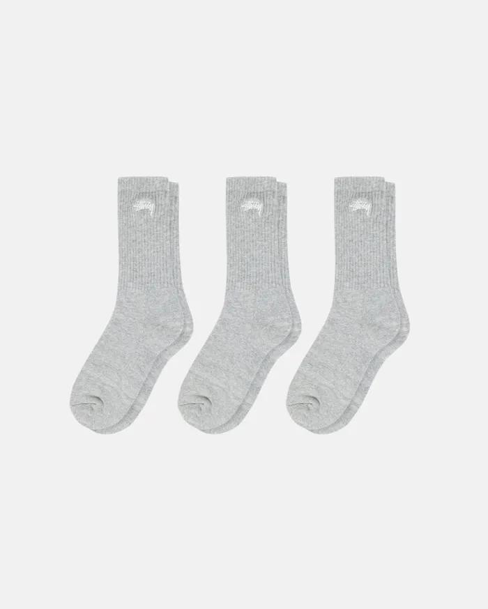 Accessories MenWomen Stussy STOCK CREW SOCKS 3 PACK