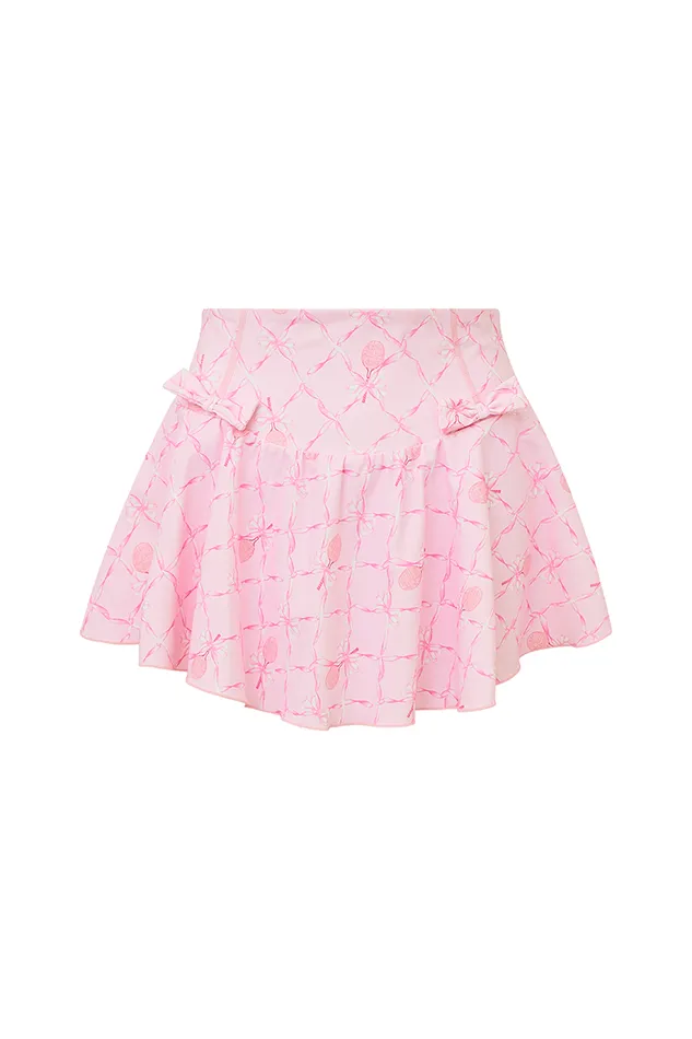 Active Women LoveShackFancy Corene Sporty Active Skort Candy Lipstick