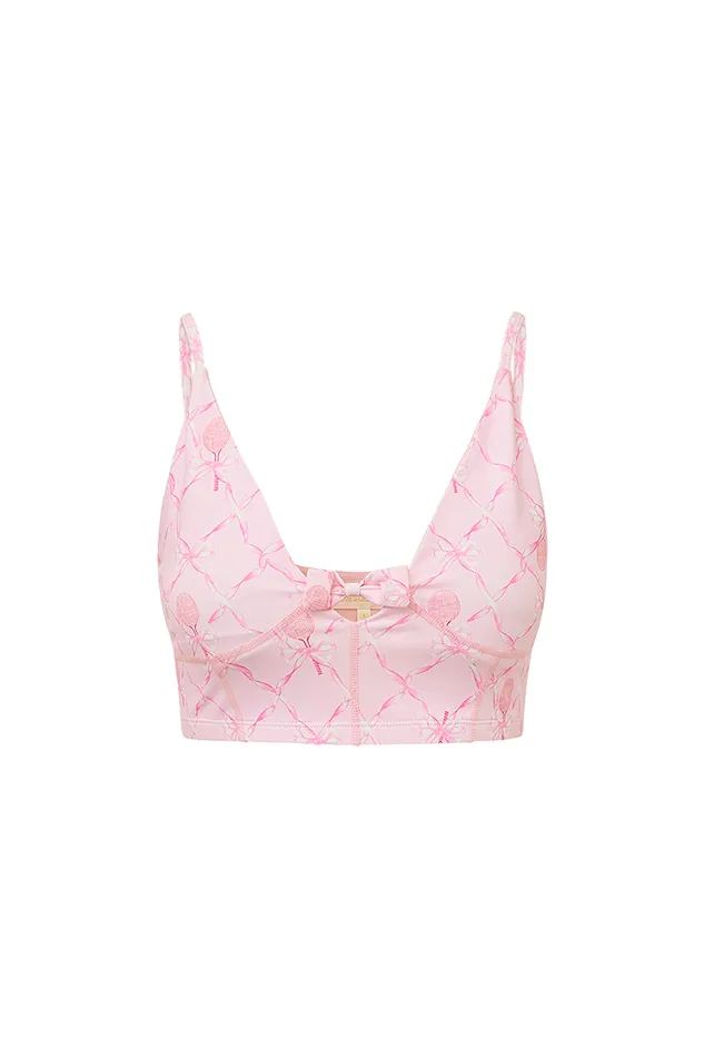 Active Women LoveShackFancy Ridgeson Active Bra Candy Lipstick