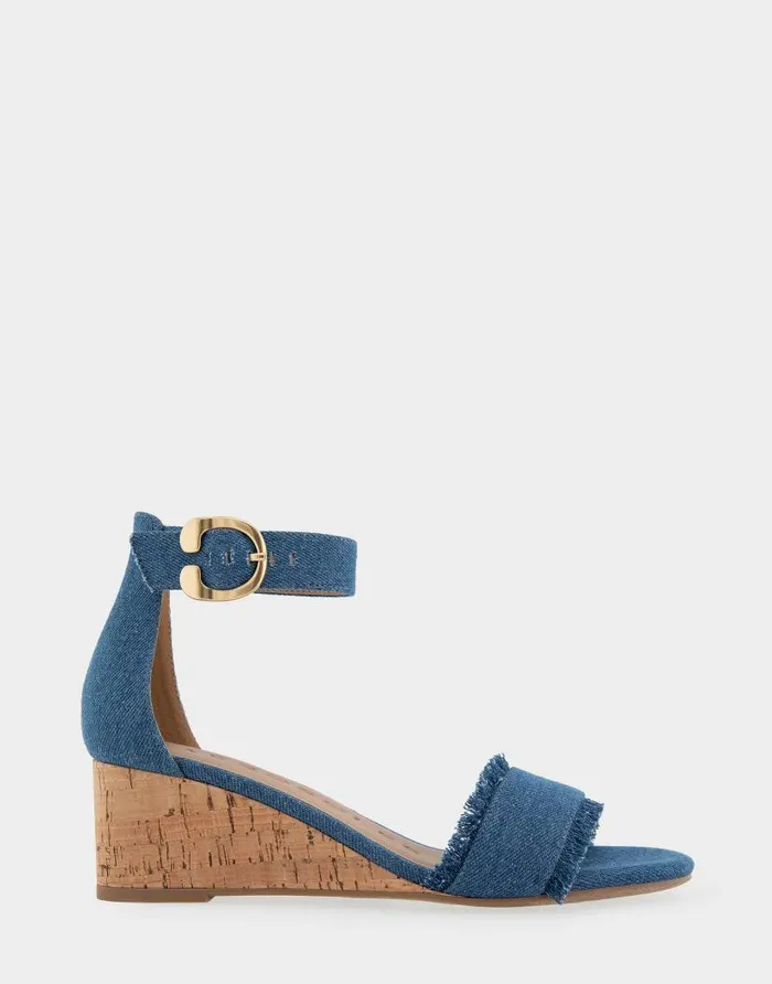 Aerosoles Comfortable Women039s Ankle Strap Mid Wedge Sandal In Denim Fabric Denim Fabric Denim Fabric Women Wedges Aerosoles Comfortable Women039s Ankle Strap Mid Wedge Sandal In Denim Fabric Denim Fabric Denim Fabric Women Wedges