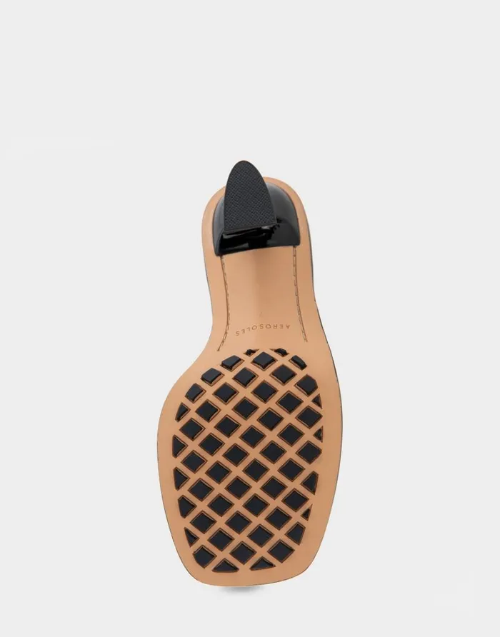 Aerosoles Comfortable Women039s Ankle Strap Sculpted Heel Sandal In Roccia Snake Print Leather Roccia Snake Print Leather Women Clogs and Mules