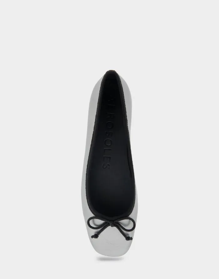 Aerosoles Comfortable Women039s Ballet Flat In Graphite Faux Leather Graphite Faux Leather Women Dress