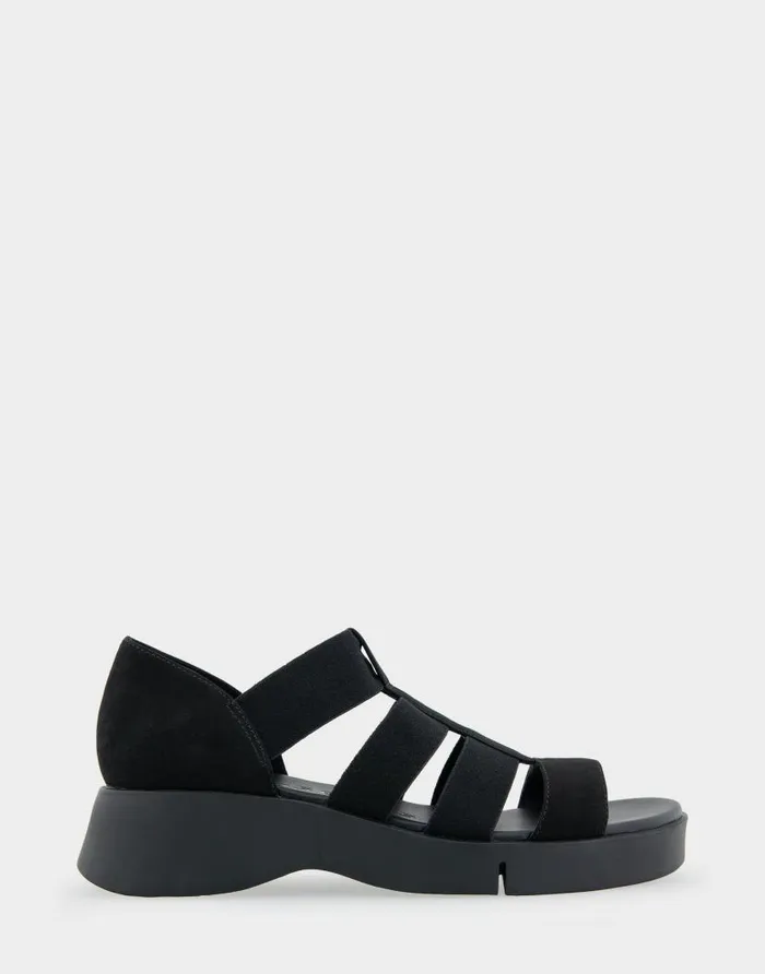 Aerosoles Comfortable Women039s Caged Elastic Molded Footbed Sandal In Black Nubuck Leather Black Nubuck Leather Women Clogs and Mules Aerosoles Comfortable Women039s Caged Elastic Molded Footbed Sandal In Black Nubuck Leather Black Nubuck Leather Women Clogs and Mules