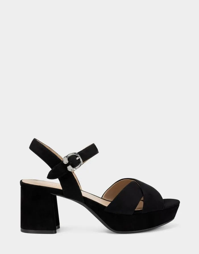 Aerosoles Comfortable Women039s Crisscross Platform Sandal In Black Suede Black Suede Women Dress Aerosoles Comfortable Women039s Crisscross Platform Sandal In Black Suede Black Suede Women Dress