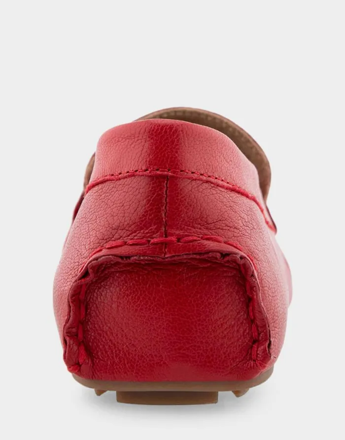Aerosoles Comfortable Women039s Driver In Racing Red Leather Racing Red Leather Women Wide Width Flats