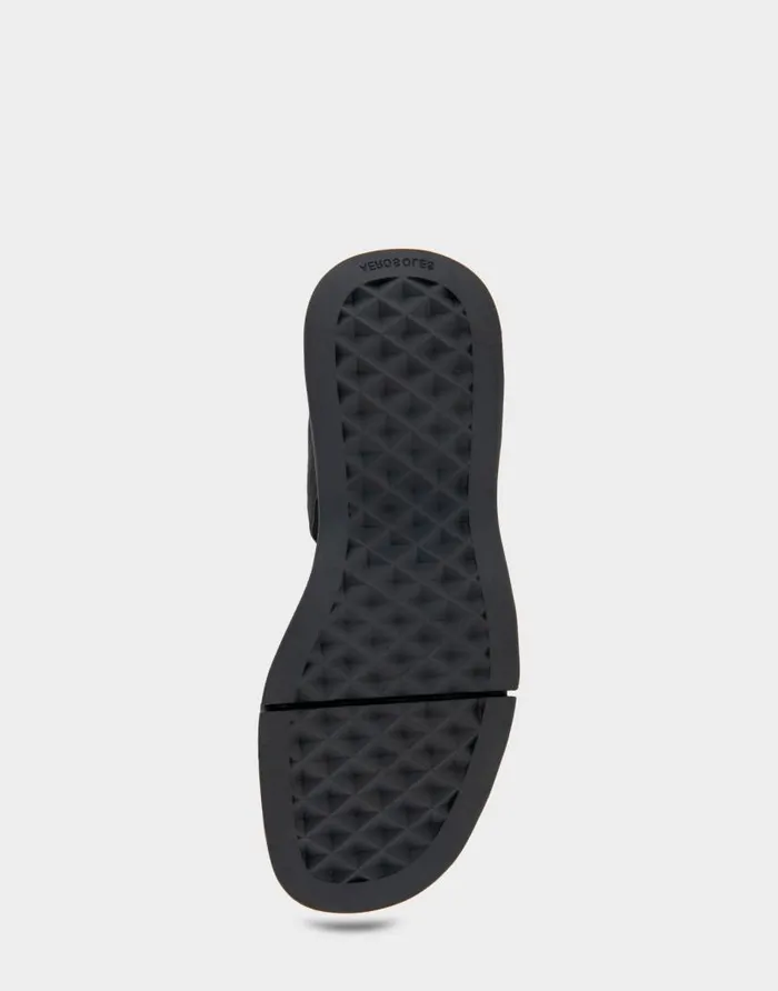 Aerosoles Comfortable Women039s Elastic Molded Footbed Sandal In Black Elastic Elastic Fabric Black Elastic Women Clogs and Mules