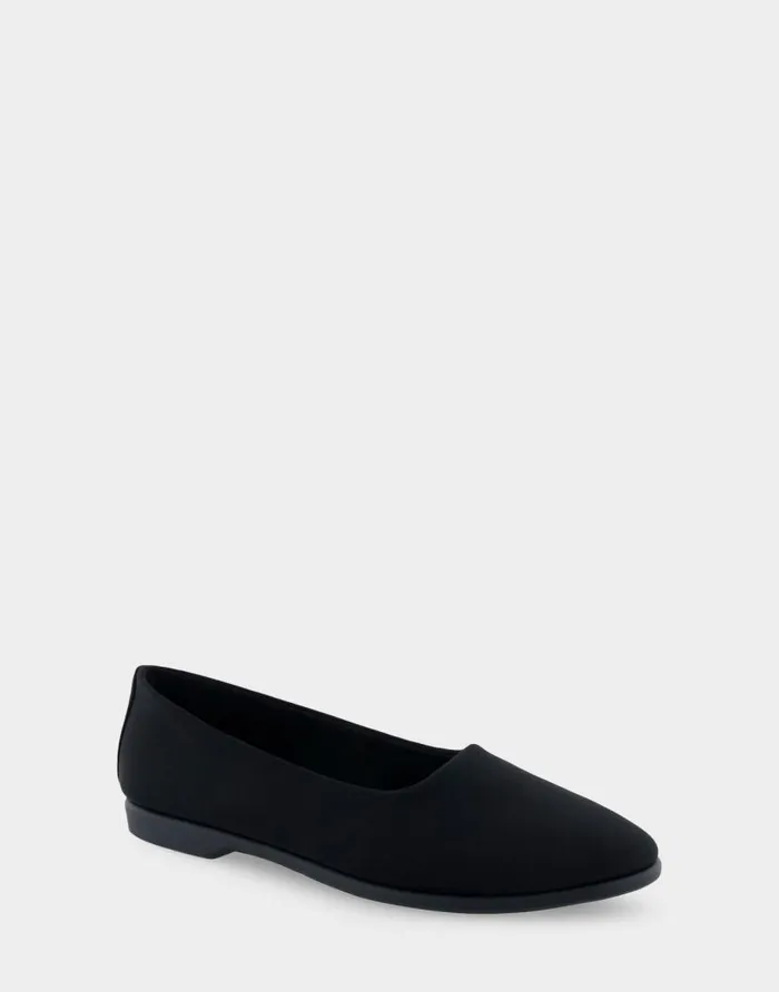 Aerosoles Comfortable Women039s Flat In Black Genuine Suede Black Genuine Suede Women Ballet