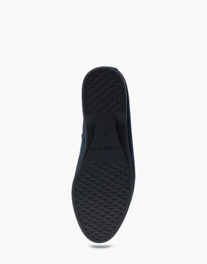 Aerosoles Comfortable Women039s Flat In Navy Genuine Suede Navy Genuine Suede Women Dress