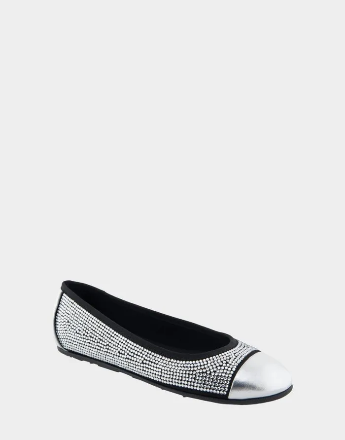 Aerosoles Comfortable Women039s Hidden Wedge Ballet Flat In Black Faux Suede With Crystals Black Faux Suede With Clear Crystals Women Dress