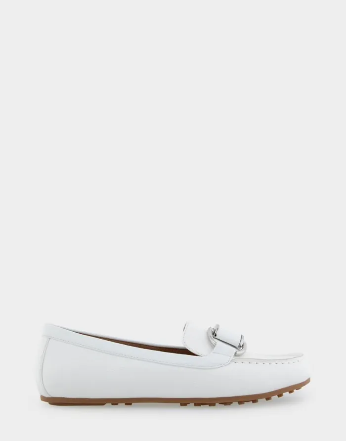 Aerosoles Comfortable Women039s Ornamented Loafer In White Faux Leather White Faux Leather Women Clogs and Mules Aerosoles Comfortable Women039s Ornamented Loafer In White Faux Leather White Faux Leather Women Clogs and Mules