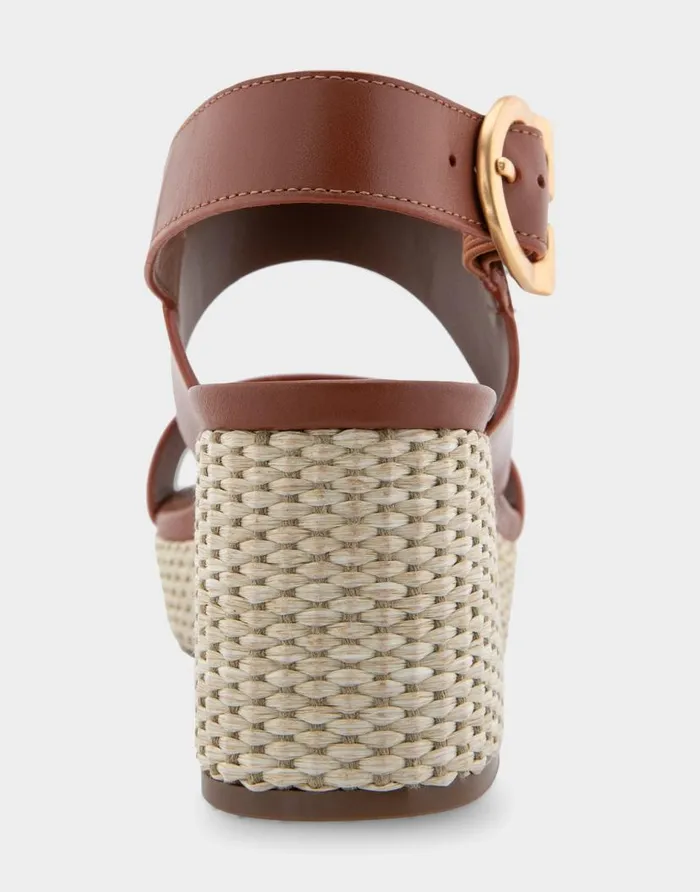 Aerosoles Comfortable Women039s Platform Sandal In Gingerbread Leather Gingerbread Leather Women Platforms
