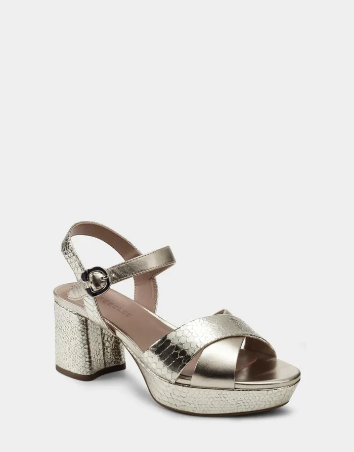 Aerosoles Comfortable Women039s Sandal In Gold Genuine Leather Soft Gold Leather Women Platforms