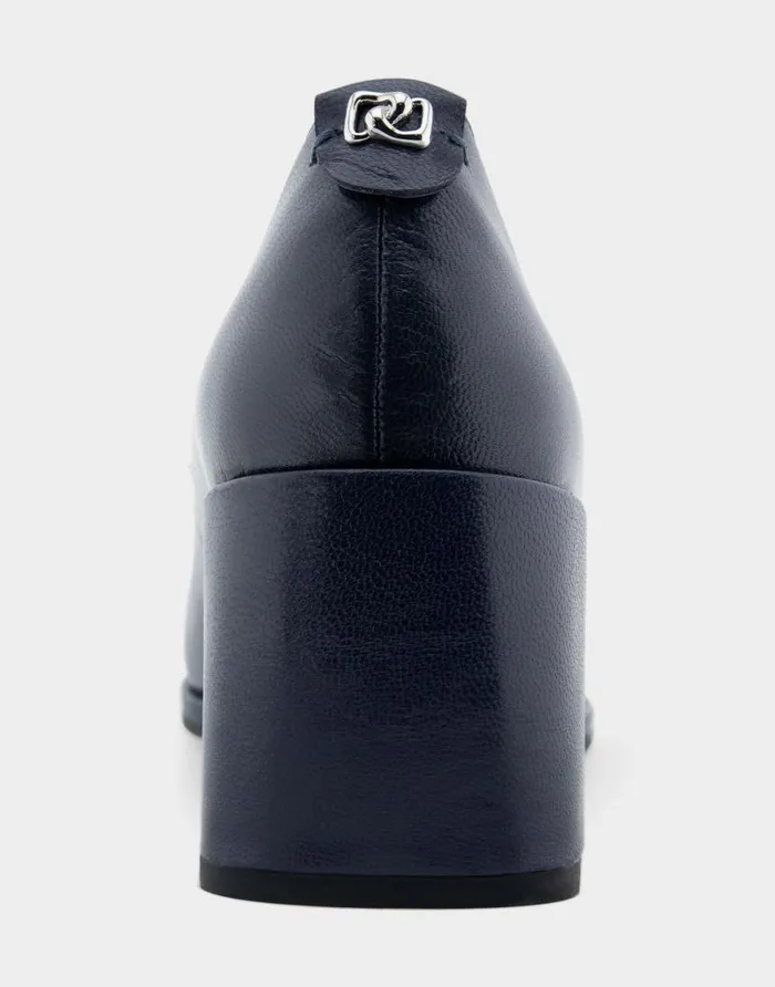 Aerosoles Comfortable Women039s Sculpted Wedge Pump In Navy Leather Navy Leather Women Wedges