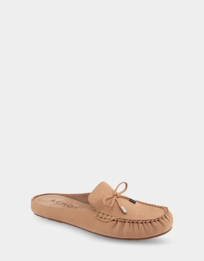 Aerosoles Comfortable Women039s Slip On Driver In Doe Nubuck Leather Doe Nubuck Leather Women Clogs and Mules