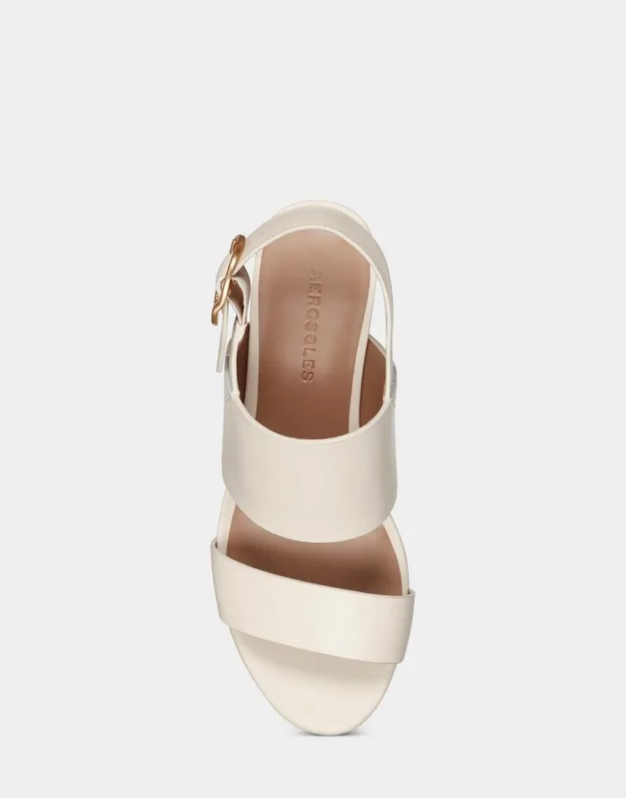 Aerosoles Eggshell Leather Women Dress