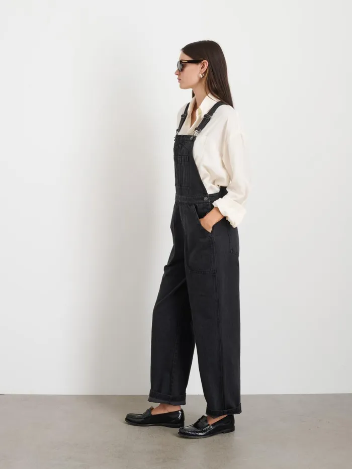 Alex Mill Denim Women Lili Overall In Black Denim