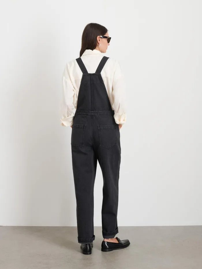 Alex Mill Denim Women Lili Overall In Black Denim