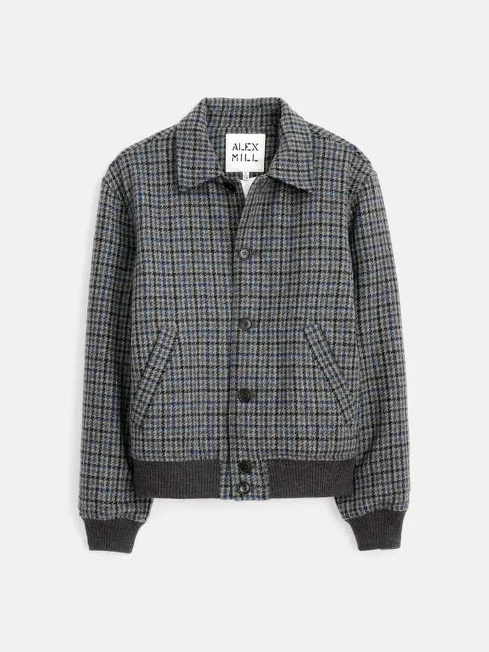 Alex Mill Jackets Coats Men Houndstooth Bomber
