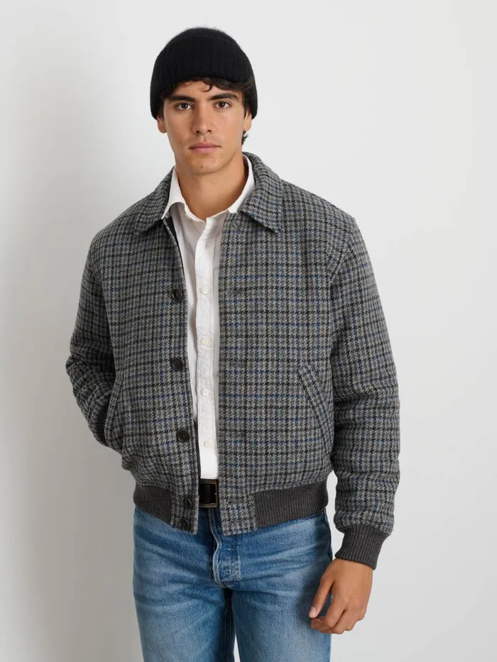 Alex Mill Jackets Coats Men Houndstooth Bomber