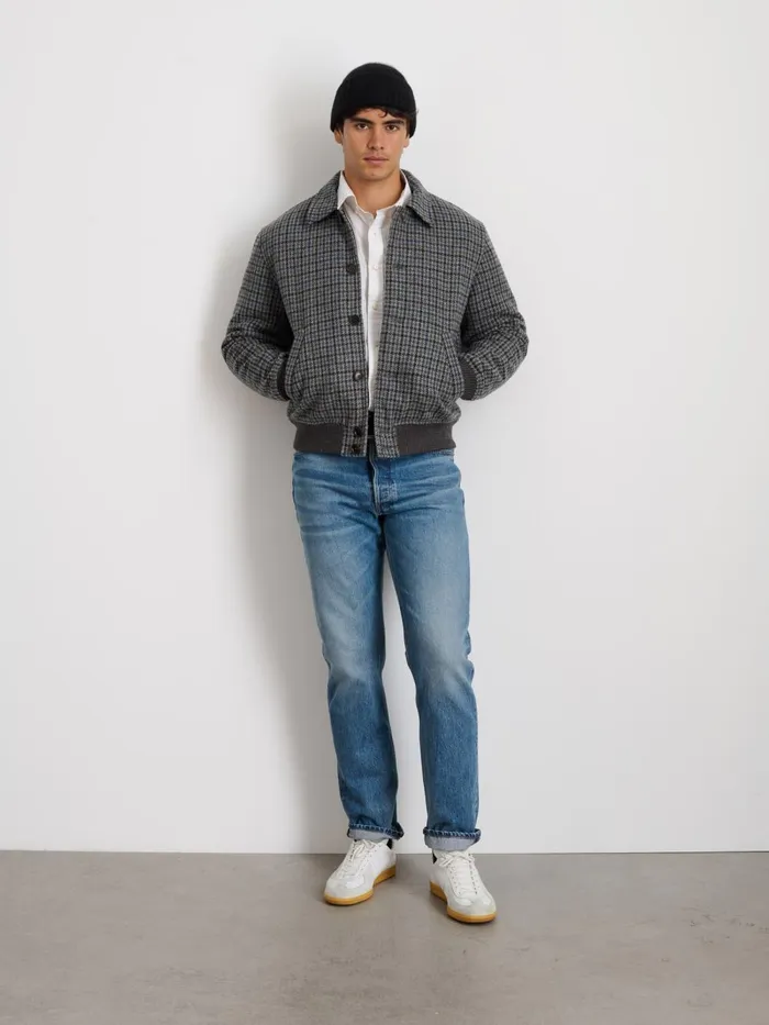 Alex Mill Jackets Coats Men Houndstooth Bomber