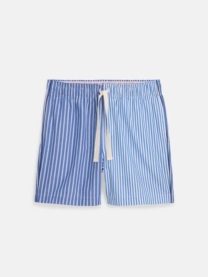 Alex Mill Pajamas Slippers Men P039jimmies Sleep Short In Stripe Classic Blue Mixed Stripe