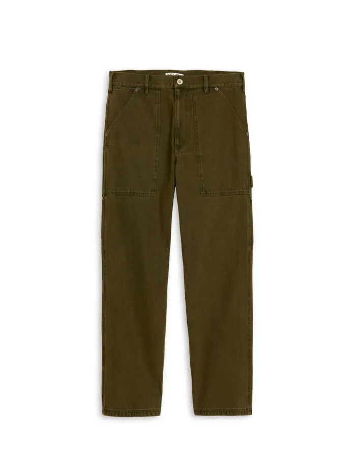 Alex Mill Pants Men Painter Pant In Recycled Denim Military Olive