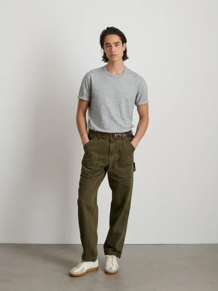 Alex Mill Pants Men Painter Pant In Recycled Denim Military Olive