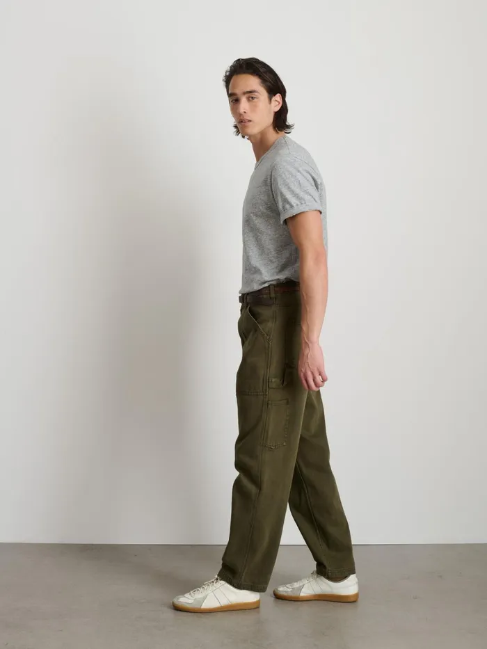 Alex Mill Pants Men Painter Pant In Recycled Denim Military Olive