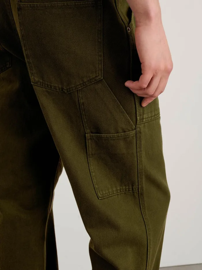 Alex Mill Pants Men Painter Pant In Recycled Denim Military Olive