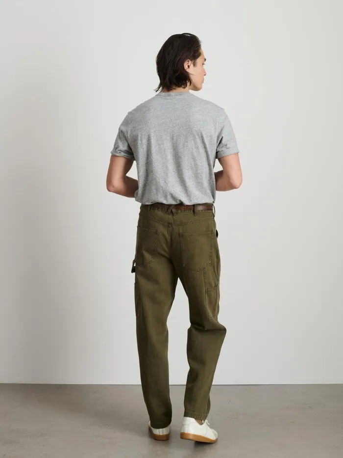 Alex Mill Pants Men Painter Pant In Recycled Denim Military Olive