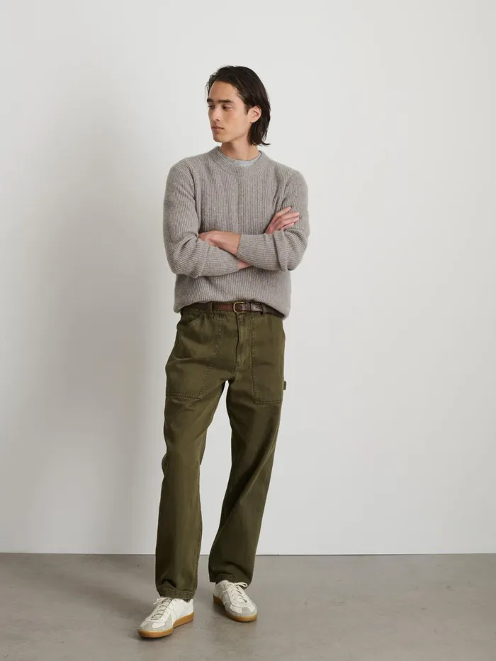 Alex Mill Pants Men Painter Pant In Recycled Denim Military Olive