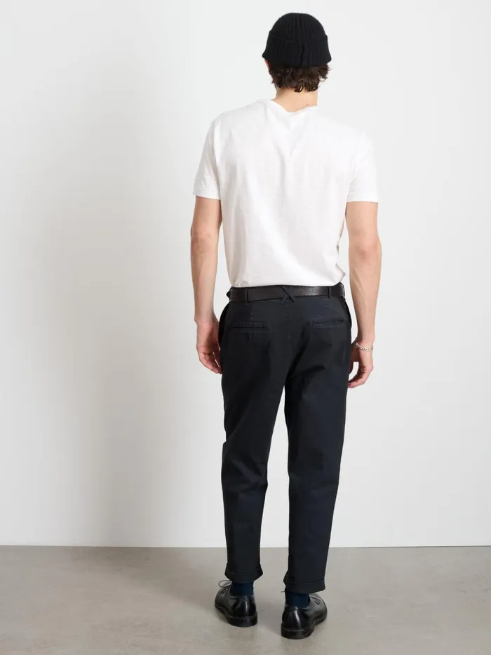 Alex Mill Pants Men Standard Pleated Pant In Chino Black