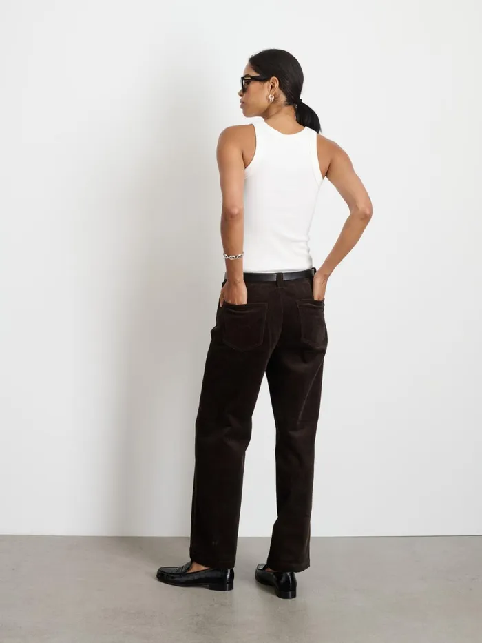 Alex Mill Pants Women Camden Pant In Corduroy Chocolate