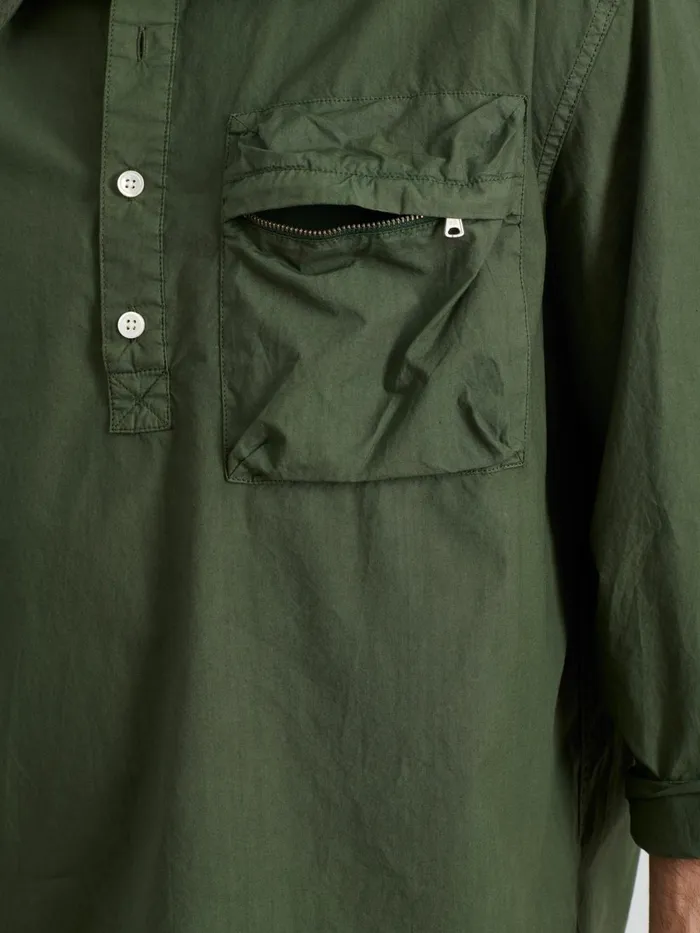 Alex Mill Shirts Men Leo Popover In Paper Cotton Faded Olive