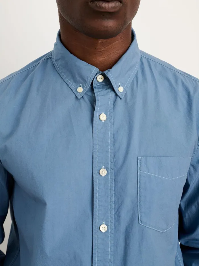 Alex Mill Shirts Men Mill Shirt In Cotton Poplin Faded Delft Blue