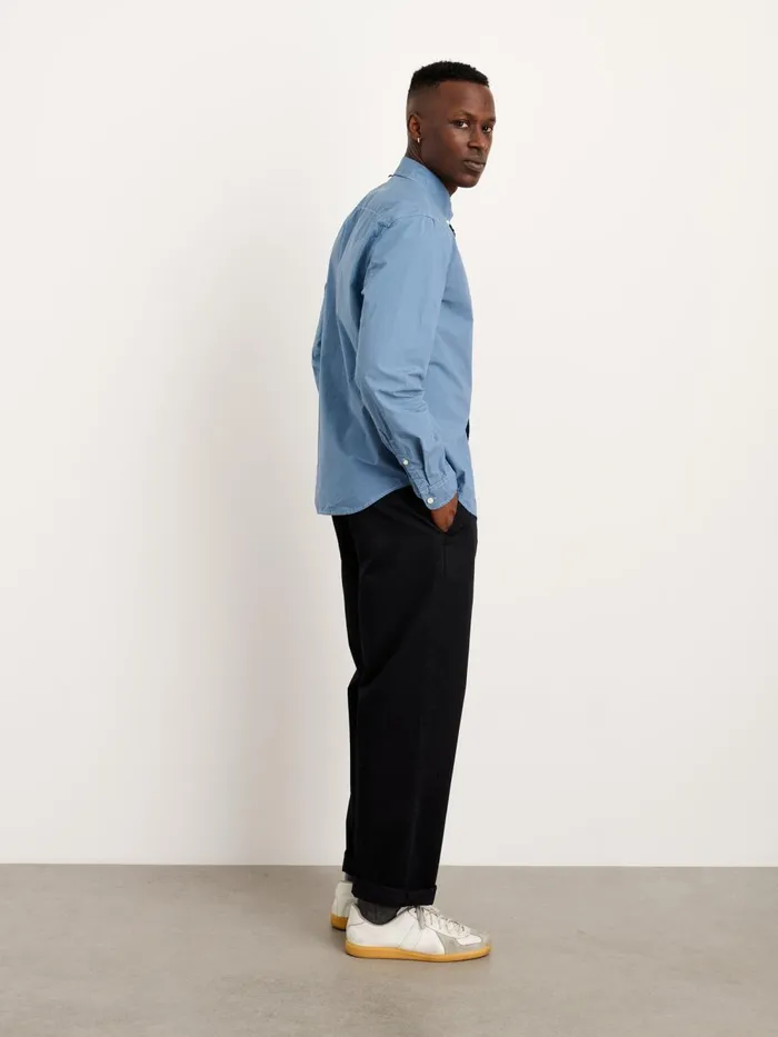 Alex Mill Shirts Men Mill Shirt In Cotton Poplin Faded Delft Blue