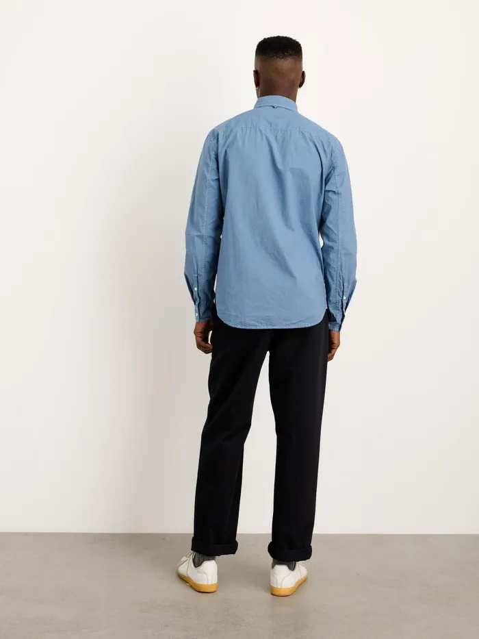 Alex Mill Shirts Men Mill Shirt In Cotton Poplin Faded Delft Blue