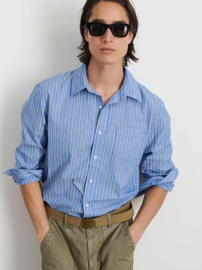 Alex Mill Shirts Men Mill Shirt In Ticking Stripe