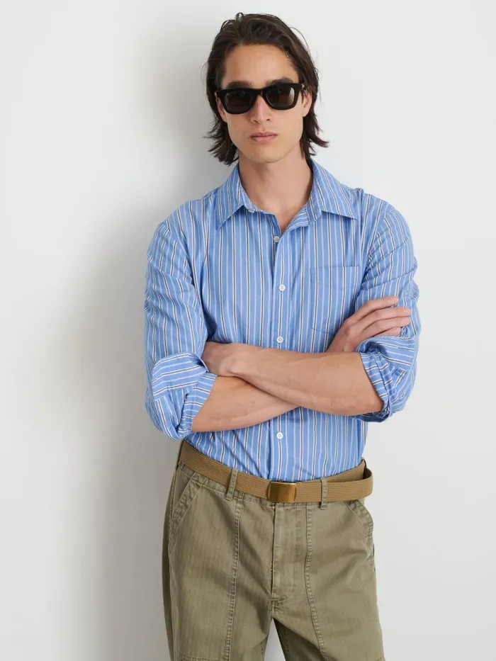 Alex Mill Shirts Men Mill Shirt In Ticking Stripe