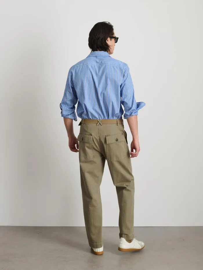 Alex Mill Shirts Men Mill Shirt In Ticking Stripe