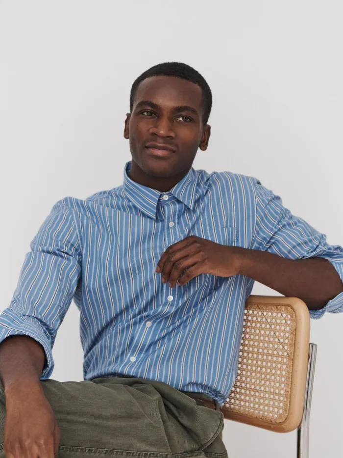 Alex Mill Shirts Men Mill Shirt In Ticking Stripe