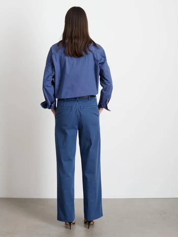 Alex Mill Shirts Tops Women Jo Shirt In Cotton Poplin Sea Ranch Blue