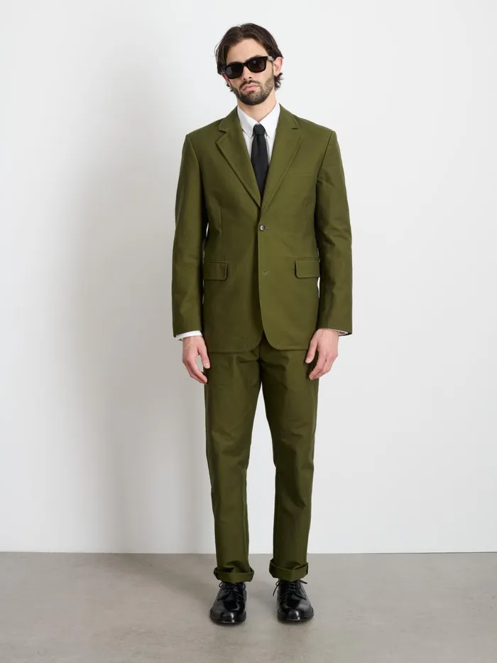 Alex Mill Suiting Blazers Men Grant Blazer In Cotton Twill Surplus Olive