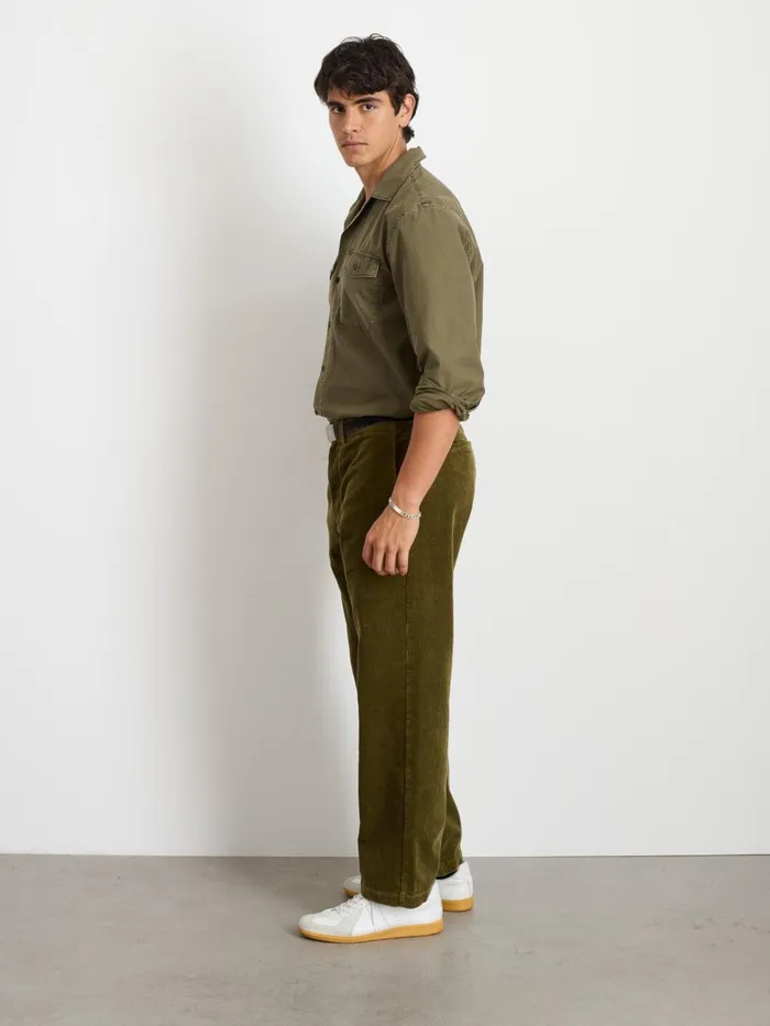 Alex Mill Suiting Blazers Men Straight Leg Pant In Corduroy Dark Olive