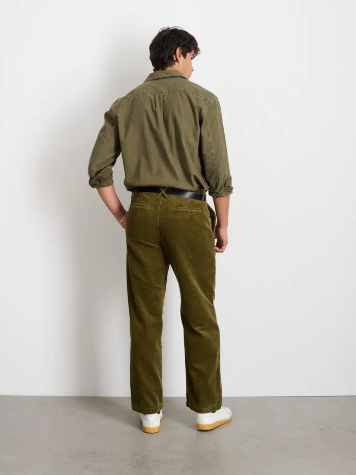 Alex Mill Suiting Blazers Men Straight Leg Pant In Corduroy Dark Olive