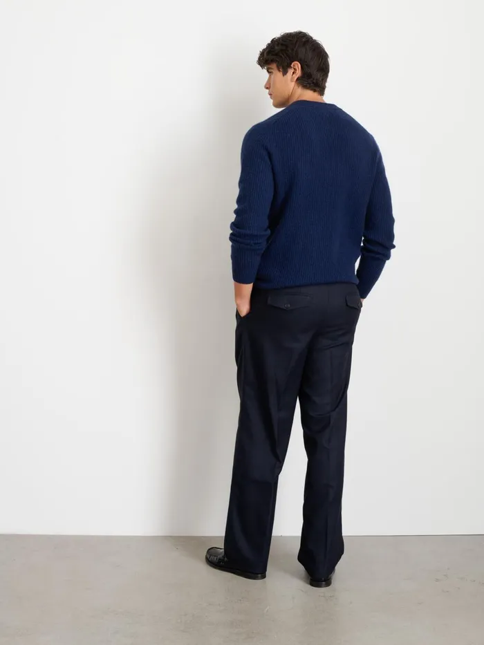 Alex Mill Sweaters Sweatshirts Men Jordan Sweater In Washed Cashmere Heather Navy