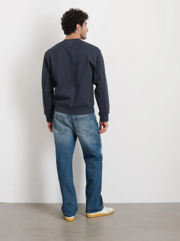 Alex Mill Sweaters Sweatshirts Men Marlon Sweatshirt In Cotton Fleece Dark Navy