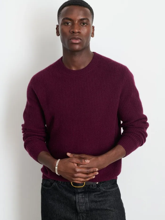 Alex Mill Sweaters Women Jordan Sweater In Washed Cashmere Bordeaux