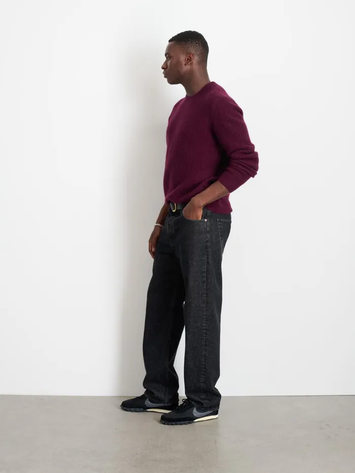 Alex Mill Sweaters Women Jordan Sweater In Washed Cashmere Bordeaux